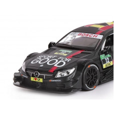 Машина "АВТОПАНОРАМА" Mercedes-AMG C 63 DTM, черный матовый, 1/32, в/к 17,5*12,5*6,5 см