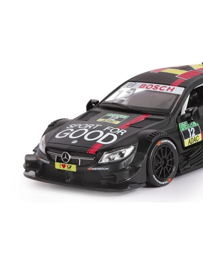 Машина "АВТОПАНОРАМА" Mercedes-AMG C 63 DTM, черный матовый, 1/32, в/к 17,5*12,5*6,5 см