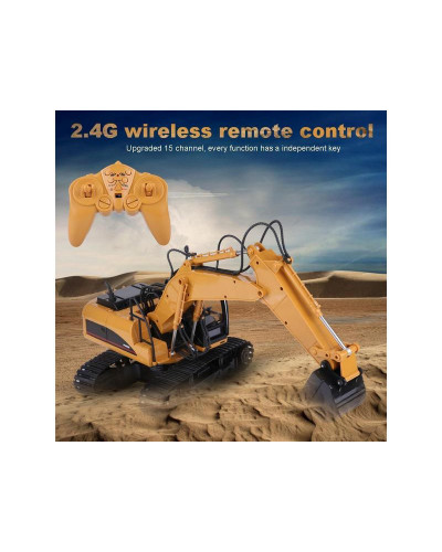 Радиоуправляемый экскаватор HUI NA TOYS 2.4G 15CH 1/16 RTR
