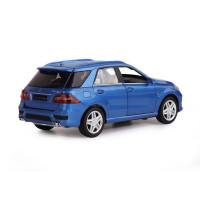 Машина "АВТОПАНОРАМА" Mercedes-Benz ML63 AMG, синий, 1/32, свет, звук, инерция, в/к 17,5*13,5*9 см