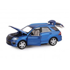 Машина "АВТОПАНОРАМА" Mercedes-Benz ML63 AMG, синий, 1/32, свет, звук, инерция, в/к 17,5*13,5*9 см