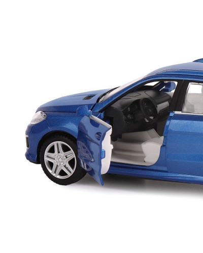 Машина "АВТОПАНОРАМА" Mercedes-Benz ML63 AMG, синий, 1/32, свет, звук, инерция, в/к 17,5*13,5*9 см