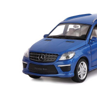 Машина "АВТОПАНОРАМА" Mercedes-Benz ML63 AMG, синий, 1/32, свет, звук, инерция, в/к 17,5*13,5*9 см