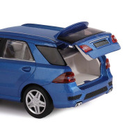Машина "АВТОПАНОРАМА" Mercedes-Benz ML63 AMG, синий, 1/32, свет, звук, инерция, в/к 17,5*13,5*9 см