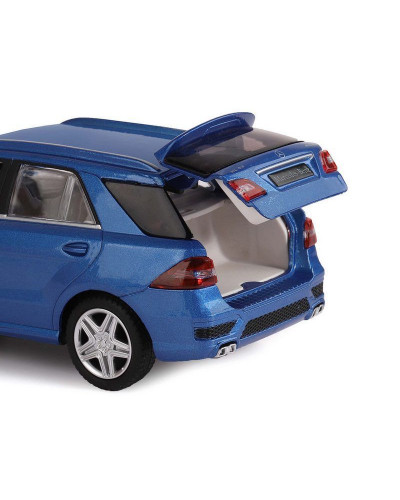 Машина "АВТОПАНОРАМА" Mercedes-Benz ML63 AMG, синий, 1/32, свет, звук, инерция, в/к 17,5*13,5*9 см