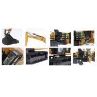 Радиоуправляемый экскаватор с гидравлической системой HUI NA TOYS 2.4G 22CH 1/16 RTR