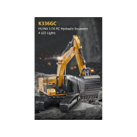 Радиоуправляемый экскаватор с гидравлической системой HUI NA TOYS 2.4G 22CH 1/16 RTR