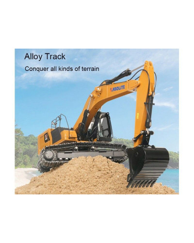 Радиоуправляемый экскаватор с гидравлической системой HUI NA TOYS 2.4G 22CH 1/16 RTR