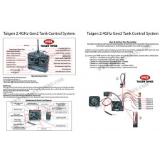 Система р/у Taigen танковая 2.4G V2 (пульт, приемник и динамик)