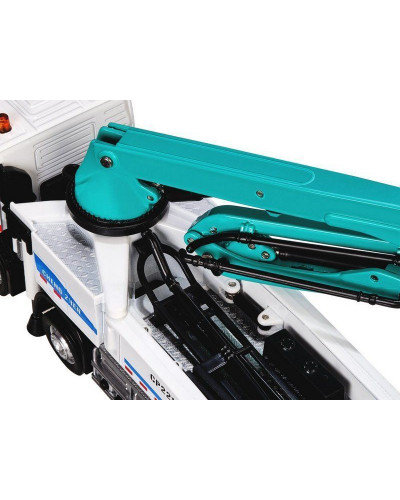 Машина "АВТОПАНОРАМА" Volvo бетононасос, белый, 1/50, свет, звук, в/к 28*14*10 см