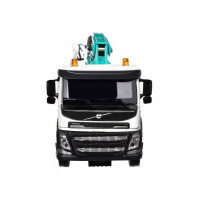Машина "АВТОПАНОРАМА" Volvo бетононасос, белый, 1/50, свет, звук, в/к 28*14*10 см