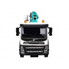 Машина "АВТОПАНОРАМА" Volvo бетононасос, белый, 1/50, свет, звук, в/к 28*14*10 см