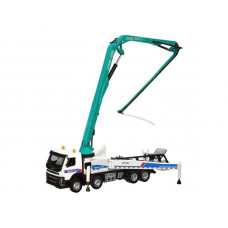 Машина "АВТОПАНОРАМА" Volvo бетононасос, белый, 1/50, свет, звук, в/к 28*14*10 см