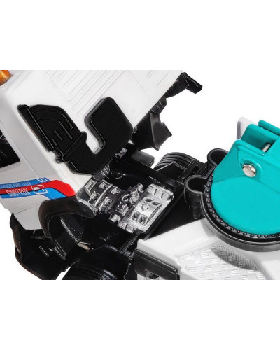 Машина "АВТОПАНОРАМА" Volvo бетононасос, белый, 1/50, свет, звук, в/к 28*14*10 см