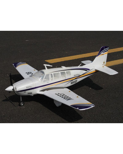 Радиоуправляемый самолет Top RC ST Beechcraft Bonanza A36 фиолетовый 1280мм (шасси) PNP