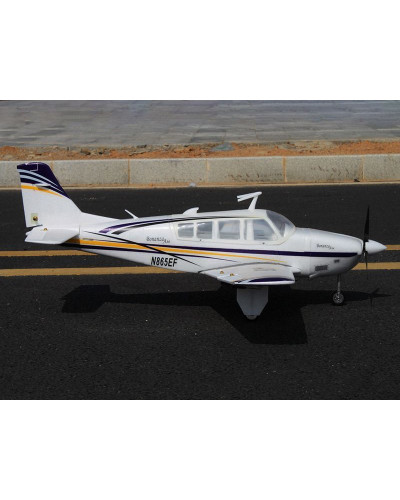 Радиоуправляемый самолет Top RC ST Beechcraft Bonanza A36 фиолетовый 1280мм (шасси) PNP