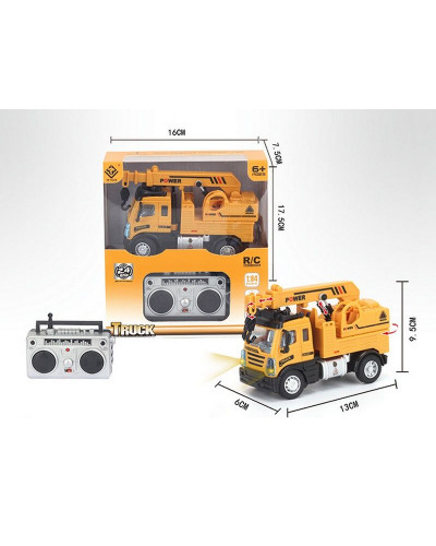 Р/У Самосвал малый желтый YP Toys 6163K3 13 см, свет, 2.4G 1/64 RTR