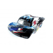 Кузов черно-сине-белый для шорт-корса Himoto E18SC, E18SCL 1:18