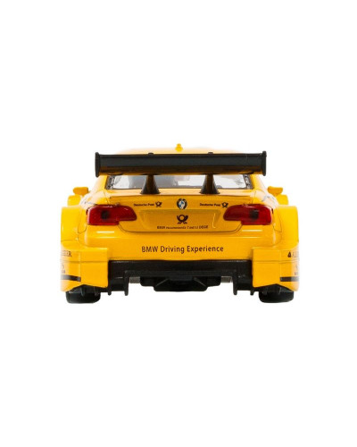 Машина "АВТОПАНОРАМА" BMW M3 DTM, желтый, 1/42, инерция, в/к 17,5*12,5*6,5 см