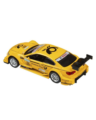 Машина "АВТОПАНОРАМА" BMW M3 DTM, желтый, 1/42, инерция, в/к 17,5*12,5*6,5 см