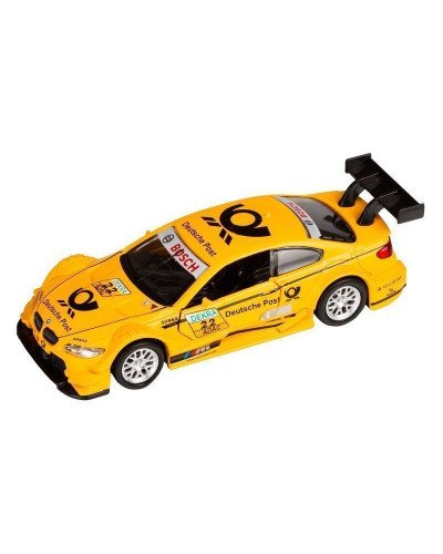 Машина "АВТОПАНОРАМА" BMW M3 DTM, желтый, 1/42, инерция, в/к 17,5*12,5*6,5 см