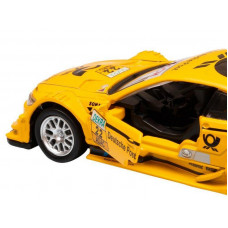 Машина "АВТОПАНОРАМА" BMW M3 DTM, желтый, 1/42, инерция, в/к 17,5*12,5*6,5 см