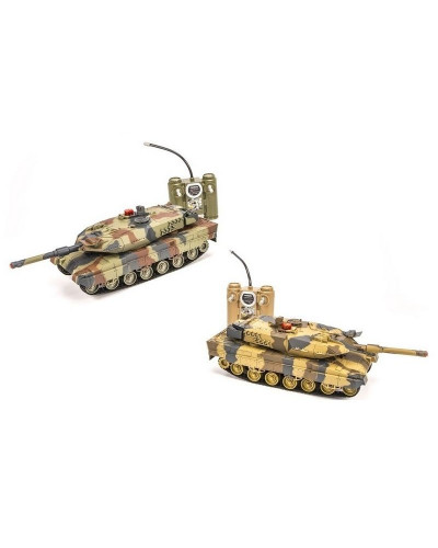 Р/У танковый бой Huan Qi Abrams и Abrams 1:24 2.4G (два танка, з/у, акк)