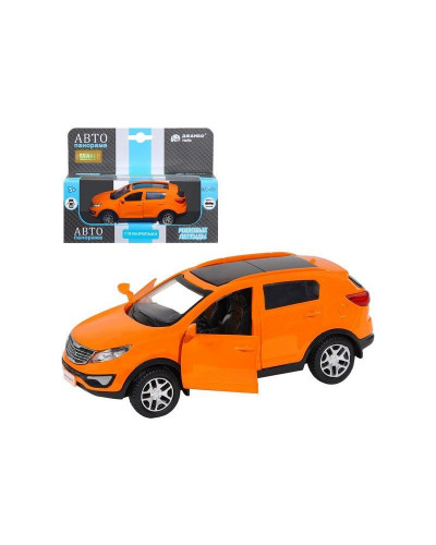 Машина "АВТОПАНОРАМА" KIA SPORTAGE R, оранжевый, 1/39, инерция, в/к 17,5*12,5*6,5 см