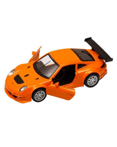 Машина "АВТОПАНОРАМА" Porsche 911 GT3 RSR, оранжевый, 1/39, инерция, в/к 17,5*12,5*6,5 см