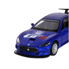 Машина "АВТОПАНОРАМА" Maserati Gran Turismo MC GT4, синий, 1/43, инерция, в/к 17,5*12,5*6,5 см