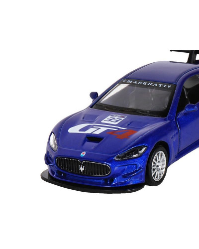 Машина "АВТОПАНОРАМА" Maserati Gran Turismo MC GT4, синий, 1/43, инерция, в/к 17,5*12,5*6,5 см
