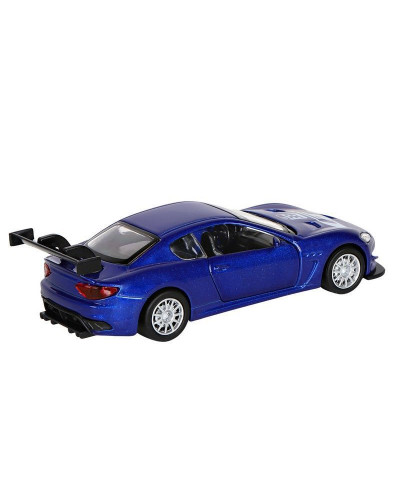 Машина "АВТОПАНОРАМА" Maserati Gran Turismo MC GT4, синий, 1/43, инерция, в/к 17,5*12,5*6,5 см