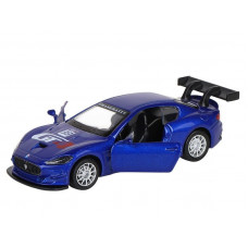 Машина "АВТОПАНОРАМА" Maserati Gran Turismo MC GT4, синий, 1/43, инерция, в/к 17,5*12,5*6,5 см