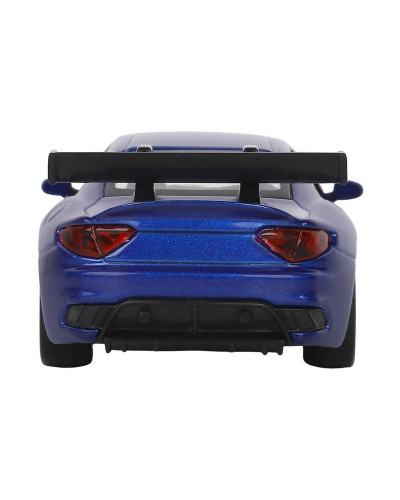 Машина "АВТОПАНОРАМА" Maserati Gran Turismo MC GT4, синий, 1/43, инерция, в/к 17,5*12,5*6,5 см