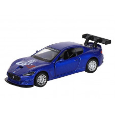Машина "АВТОПАНОРАМА" Maserati Gran Turismo MC GT4, синий, 1/43, инерция, в/к 17,5*12,5*6,5 см