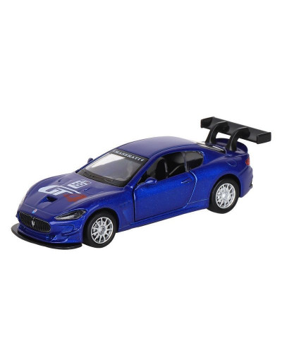 Машина "АВТОПАНОРАМА" Maserati Gran Turismo MC GT4, синий, 1/43, инерция, в/к 17,5*12,5*6,5 см