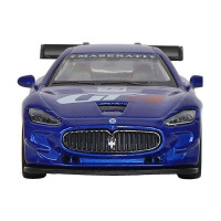 Машина "АВТОПАНОРАМА" Maserati Gran Turismo MC GT4, синий, 1/43, инерция, в/к 17,5*12,5*6,5 см