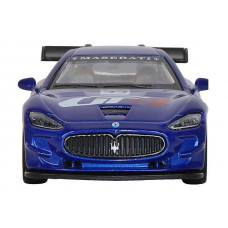 Машина "АВТОПАНОРАМА" Maserati Gran Turismo MC GT4, синий, 1/43, инерция, в/к 17,5*12,5*6,5 см