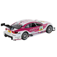 Машина "АВТОПАНОРАМА" BMW M3 DTM, белый-розовый, 1/32, свет, звук, инерция, в/к 17,5*13,5*9 см