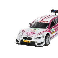 Машина "АВТОПАНОРАМА" BMW M3 DTM, белый-розовый, 1/32, свет, звук, инерция, в/к 17,5*13,5*9 см