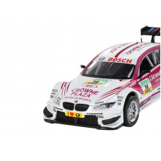 Машина "АВТОПАНОРАМА" BMW M3 DTM, белый-розовый, 1/32, свет, звук, инерция, в/к 17,5*13,5*9 см