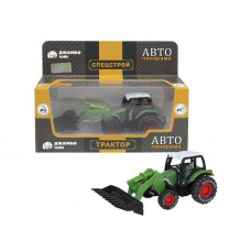 Машина "АВТОПАНОРАМА" ТРАКТОР, зеленый, инерция, в/к 20,5*7,5*9 см